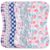 Baby Burp Cloths with Snap Large Size 3-Layers Thicken 100% Cotton Super Absorbent and Soft Baby Spit Up Burping Rags Baby Burp Cloth Set for Girls 6 Pack