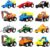 Yeonha Toys Pull Back Vehicles, 12 Pack Mini Assorted Construction Vehicles and Race Car Toy, Vehicles Truck Mini Car Toy for Kids Toddlers Boys Child, Pull Back and Go Car Toy Play Set