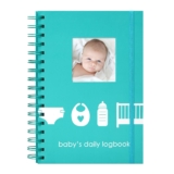 Pearhead Baby’s Daily Log Book, 50 Easy to Fill Pages to Track and Monitor Your Baby’s Schedule, Baby Care Planner for Newborns, Nursing, Sleep, Feeding, Diapers, Pumping, Gift for New Moms
