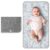 Accmor Portable Diaper Changing Pad, Waterproof Baby Changing Mat, Baby Diaper Changing Pad Portable, Travel Changing Pad for Baby, Grey