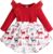 OLLUISNEO Newborn Baby Girl Dress Infant Ruffle Sleeve Romper Outfits Flower Girls Dresses Baby Girl Clothes Summer Fall