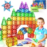 Magnetic Tiles Kids Toys for 3+ Year Old Boys & Girls, STEM Building Blocks Toys & Games, Sensory Toys for Toddlers, 3 4 5 6 7 8 Year Old Boy Birthday Gift