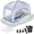 QPAU Inflatable Toddler Travel Bed with Tent, Baby Crib Tent, Portable Kids Air Mattress with Safety Bumpers, Ideal for Home, Grandma’s, Camping, Traveling -Includes Fast Electric Pump