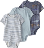 little planet by carter’s Unisex 3-pack Short Sleeve Bodysuits Made With Organic Cotton