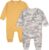 Gerber Baby Boys’ 2-Pack Long Leg Romper