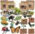 Mbrain Life Cycle Learning & Education Toys,Montessori Toys Figurines for Frog, Butterfly, Ladybug,Plants Kit,Gift for Girl & Boy for 3 4 5 Year Old