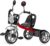 Toddler Tricycles for 3-5 Year Olds, Toddler Kids Tricycle for Age 24 Month to 4 Years Old – Motorcycle Style Trike W LED Headlight, Tassels & Rear Storage, Gift for 2-4 Year Olds Boys & Girls (Red)