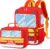 Toddler Backpack Boy Preschool School Bus Bookbag Kindergarten 3D Daycare Bags with Insulation Lunch Box