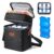 PIIOSER Breastmilk Cooler Bag with Ice Pack Fits 6 Baby Bottles Up to 9 Ounce, Insulated Baby Bottle Tote Bags, Double Layer Waterproof Leak-Proof with Shoulder Strap for Nursing &Working Mom