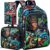 3PCS Dinosaur Backpack for Boys, 16 Inch Kids Water Resistant Preschool Elementary Kindergarten Bookbags and Lunch Box