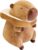 Capybara Plush Toy,Cute Capybara Stuffed Animal,Soft Brown Capybara Plushie,Gifts for Boys and Girls (Toast Capybara, 7.8 inches)