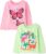 The Children’s Place Baby Girls’ Cow Girl Graphic Long Sleeve Tee 2 Pack