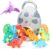 Zhanmai 11 Pcs Easter Dinosaur Stuffed Animal Small Dino Plush Toy and Egg Bag Set Cute Stuffed Dinosaur Animals Plush Toys Soft Stuff Animals for Birthday Dino Themed Party(Classic)
