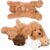 PixieCrush Dog Stuffed Animals, Mommy Labradoodle Plush Toy with 4 Puppies, Big Stuffed Animals for Girls, Soft Cuddly Plushie for Imaginative Play, Animal Toys for Kids Ages 3-8