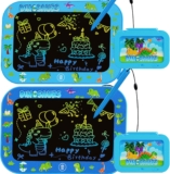 2Pack LCD Writing Tablet for Kids,10Inch Colorful Reusable Electronic Toddler Doodle Board Drawing Tablet Pads,Educational Learning Toys Gifts for 3 4 5 6 7 8 Year Old Boys (Light&DarkBlue-10IN)