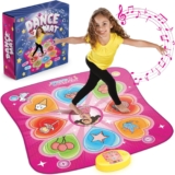 Play22 Dance Mat for Kids – Best Birthday Gifts for Girls & Boys Electronic Dance Game Toy for Kids, Adjustable Volume, 5 Levels – Dance Pad with LED Lights & Built-in Music for Ages 3-12 Years Old