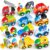 JOYIN 80Pcs Toddlers Car Building Blocks Set, 12Pcs Different Vehicles, Build Your Own Toy Cars, Compatible with Brand Name Building Bricks for Kids Boys Girls Birthday Easter Gift