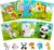 Aitey Set of 6 Toddler Puzzles Ages 2-4, Wooden Jigsaw Puzzles for Kids Ages 3-5, Puzzles for Toddlers 2 3 4 Year Old, Kids Puzzle Toys with Animal Patterns Educational Toys for Boys and Girls