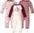 Touched by Nature Baby Girls’ Organic Cotton Coveralls