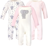 Touched by Nature Baby Girls’ Organic Cotton Coveralls