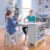 Martha Stewart Kids’ Art Table and Chairs Set – Gray: Wooden Kids Play Table for Arts and Crafts | Coloring Desk for Kids with Storage Bins and Paper Roll | Playroom Activity Table for Kids
