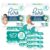 Pampers Pure Protection Disposable Baby Diapers Starter Kit (2 Month Supply), Sizes 1 (198 Count) & 2 (186 Count) with Aqua Pure Sensitive Wipes, 12X Pop-Top Packs (672 Count)