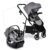 Britax Willow Brook Baby Travel System, Infant Car Seat and Stroller Combo with Aspen Base, ClickTight Technology, RightSize System and 4 Ways to Stroll, Graphite Glacier