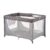 Pamo Babe Portable Crib Baby Playpen with Mattress and Carry Bag Grey