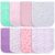 Hakochia Burp Cloths for Baby Girls Organic Cotton Large Burp Clothes Extra Absorbent Soft Burping Rags Spit Up Cloth Sets for Newborns 8 Pack