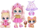 Kindi Kids Scented Sisters Pawsome Royal Family – Pre-School 10″ Play Doll: Tiara Sparkles, 6.5″ Baby Kindi: Teenie Tiara, and Kindi Pet: Prince Purrfection – Amazon Exclusive