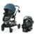 Graco Modes Nest Travel System, Includes Baby Stroller with Height Adjustable Reversible Seat, Pram Mode, Lightweight Aluminum Frame and SnugRide 35 Lite Elite Infant Car Seat, Bayfield