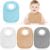 4 Pcs Baby Feeding Bibs for Drooling and Teething Comfi Neck Baby Bib with Padded Collar Absorbent