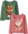 The Children’s Place Baby Girls’ and Toddler Animal Long Sleeve Graphic T-Shirts,multipacks