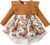 OLLUISNEO Newborn Baby Girl Dress Infant Ruffle Sleeve Romper Outfits Flower Girls Dresses Baby Girl Clothes Summer Fall