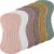 Frienda Muslin Burp Cloths 6 Pack Cotton Large 20”x 9” Extra Absorbent and Soft Baby Burping Cloth for Baby Boy Girl Unisex(Novel Colors)