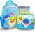 Baby Shark Mini Backpack and Lunch Bag Set ~ Bundle of an 11″ Baby Shark School Bag, Lunch Bag and Finding Dory Stickers | Baby Shark School Supplies