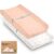 2-Pack Organic Changing Pad Covers for Girl,Boy, Neutral – 100% Cotton Changing Table Pad Cover,Soft Baby Nursery Diaper Changing Pad Sheets,Contour Changing Pads Liners,Change Pad Cover (Butterflies)