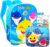 Baby Shark Travel Bag Backpack with Baby Shark Lunch Bag for Boys Girls – Baby Shark School Backpack Bundle with Baby Shark Lunch Box, Reward Stickers, and More (Baby Shark School Supplies)