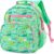 mibasies Toddler Backpack for Girls and Boys 2-4, Preschool Kindergarten Backpack, Cute Kids Backpacks for Girls（Dinosaur Forest Light Green）