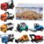 8 Pack Alloy Construction Vehicles Toys Cars for 3 4 5 Year Old Boys Toddler Toys, Excavator/Bulldozer/Mulcher/Mixer Toys and Many More, Outdoor Toddler Boy Toys Birthday