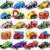 Pull Back Car, 20 Pcs Assorted Mini Truck Toy and Race Car Toy Kit Set, Play Construction Vehicle Playset for Boy Kid Child Party Favors Birthday Game Supplies Pinata Stuffers Easter Egg Hunt Fillers
