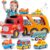 Carrier Truck Toddler Toys Car: Transport Toy for 1 2 3 4 Year Old Boys Girls 18 Month 5-in-1 Kid Playset Gifts for Preschool Birthday Christmas