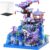 Peach Blossom Pond Building Blocks Set,Building Blocks Set Gifts for Adults and Kids, Micro Bricks Cherry Blossom Tree House Kit with LED Light and Display Box（2500+Pieces）