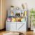 Kids Bookshelf and Toy Storage, Kids Toy Storage Organizer, Toy Storage Cabinet with Toy Shelf, Toddler Bookshelf Toy Organizer and Storage Bins for Playroom, Bedroom, Nursery, Classroom, Daycare