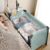 JOYMOR 3 in 1 Baby Bedside Bassinet, Bedside Sleeper with Mattress and Sheet, Convert to Bassinet, Playpen, Foldable Travel Baby Bed, with Toy, Wheels, Brake, Carry Bag