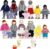 ONEST 20 Pieces Wooden Dollhouse Family Set Mini People Figures Dog Cat Sets Dollhouse Dolls Wooden Doll Family Pretend Play Figures Accessories for Pretend Dollhouse Toy