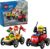 LEGO City Pizza vs. Fire Truck Race Car Pack Toy – Building Toy for Kids, Boys and Girls, Ages 5+ – Gift for Birthdays and Holidays – Includes Chef and Firefighter Minifigures – 60458