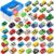 50 Pcs Toy Cars with Large Plastic Organizer, Pull Back Cars for Kids, Cars for Kids Ages 3-5, Birthday and Party Decorations, Birthday Presents for 3 + Year Old Girls and Boys