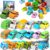 24 Pieces Pull Back Cars Toy Vehicles Set, Mini Toys City Cars and Trucks, Variety of Vehicles and Figures, Small Car with Storage Bag, Party Favors Bulk Birthday Gift for Boys Girls Kids