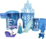 Mattel Disney Frozen Toys, Elsa Ice Palace Storytime Stackers, Castle Doll House Playset with Small Doll & 8 Accessories, Travel Toy with Handle